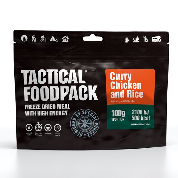 Tactical Foodpack Outdoor Nahrung Curry-Hnchen mit Reis...