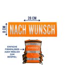 Patch fr Einsatz-Warnweste Rcken 28cm x 8cm