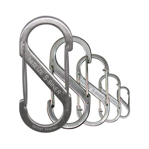 Nite Ize S-Biner - Karabiner Edelstahl Gr.1 Doppelpack Outdoor