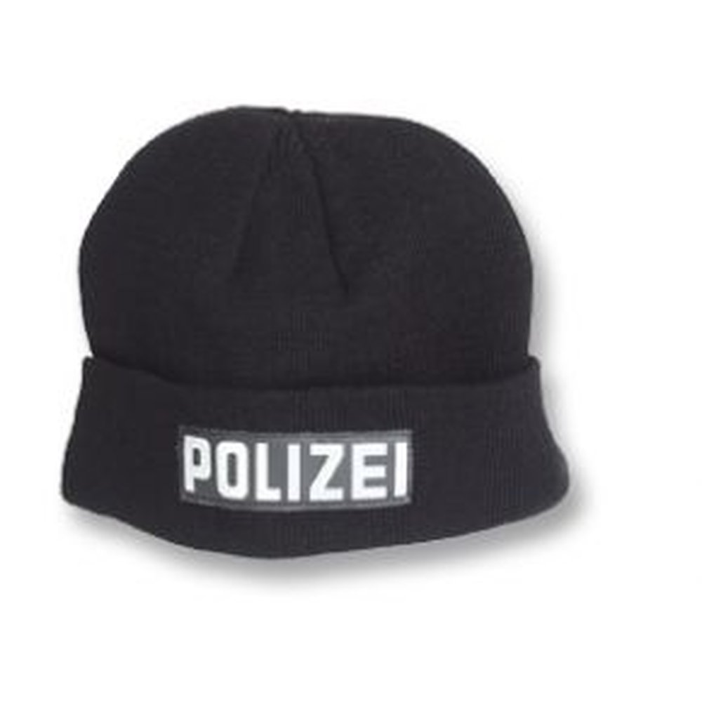 Polizei Commando Winter Mütze mit Reflektorstreifen