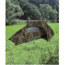 Mil-Tec kompaktes Einmannzelt Recom flecktarn Camping