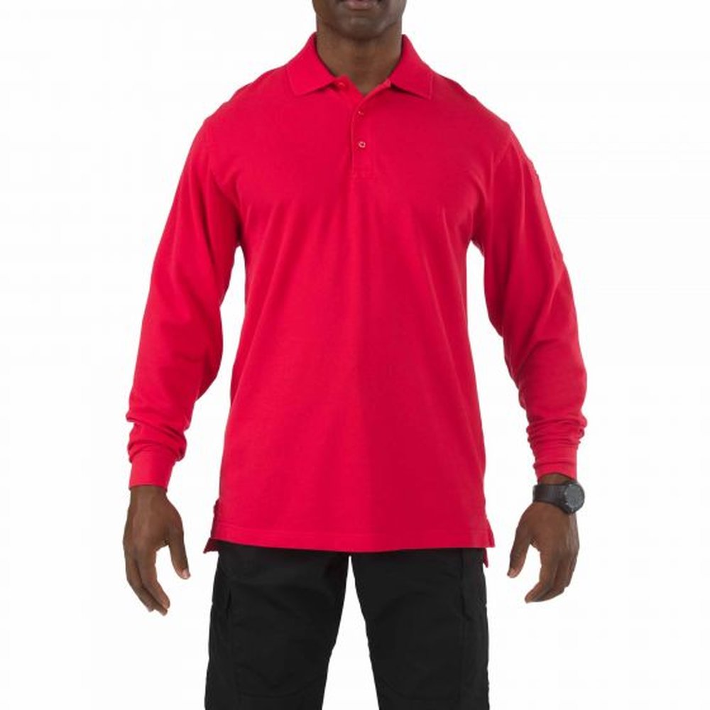 5.11 Tactical Professional Polo - Long Sleeve Red XL