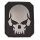 3D Skull PVC Patch schwarz