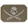 3D Skull w. Swords PVC Totenkopf Patch