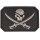 3D Skull w. Swords PVC Patch schwarz