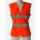 Warnweste für Damen Orange EN ISO20471:2013 reflektierend