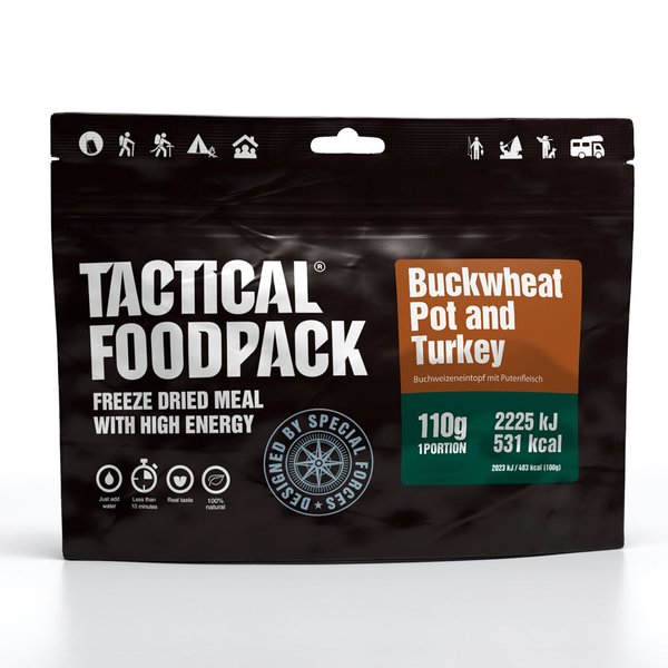 Tactical Foodpack Buchweizen mit Putenfleisch 110g...
