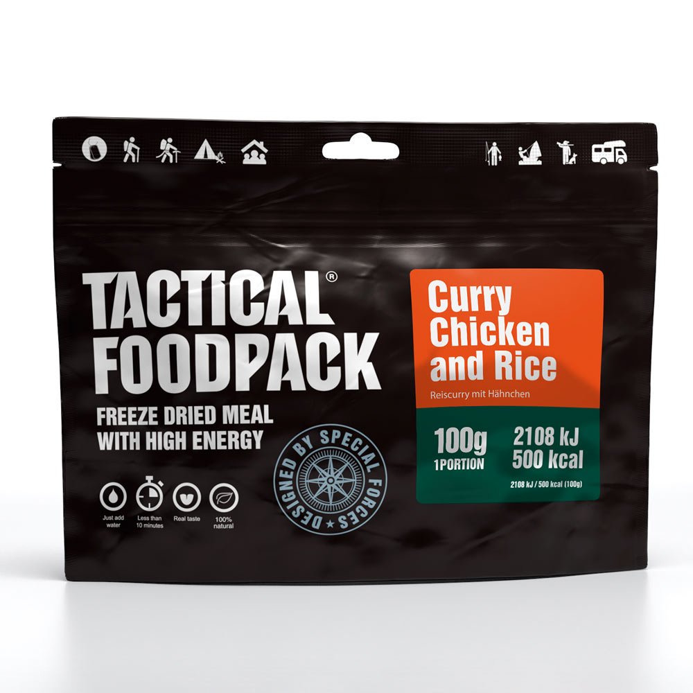 Tactical Foodpack Outdoor Nahrung Curry-Hünchen mit Reis 100g