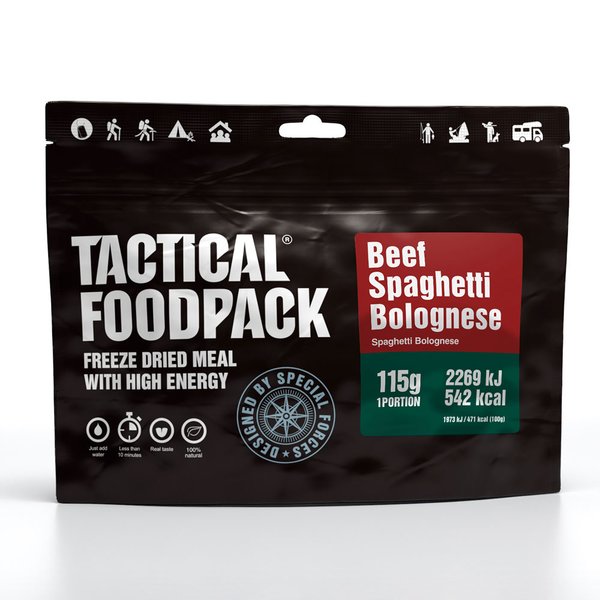 Tactical Foodpack Spaghetti Bolognese mit Rindfleisch 115g