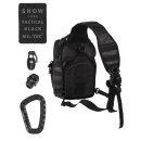 Mil-Tec One Strap Assault Pack Small Tactical Black Slingback kleine Schulltertasche