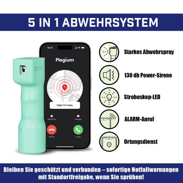 Plegium Smart Pfefferspray mit Ortungsfunktion online gnstig kaufen
