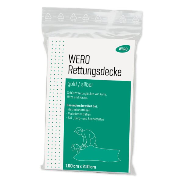 WERO Rettungsdecke Gold/Silber