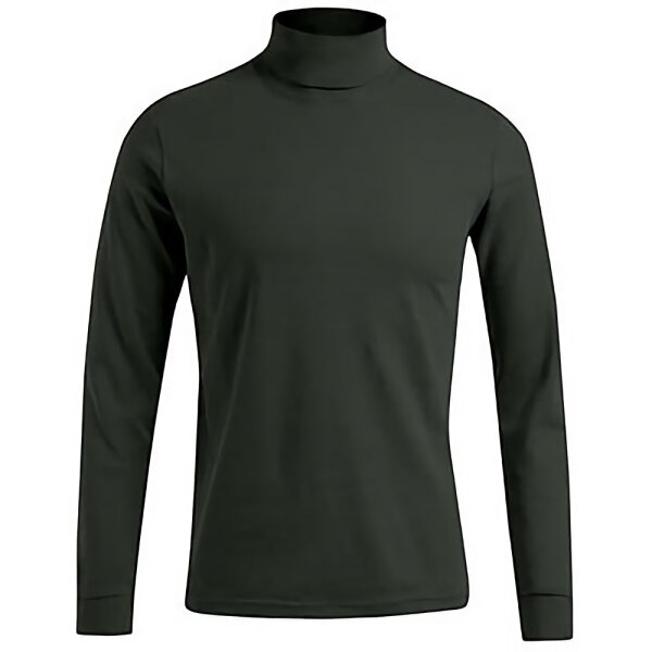 OBRAMO Rollkragen Pullover Hunting Green XL