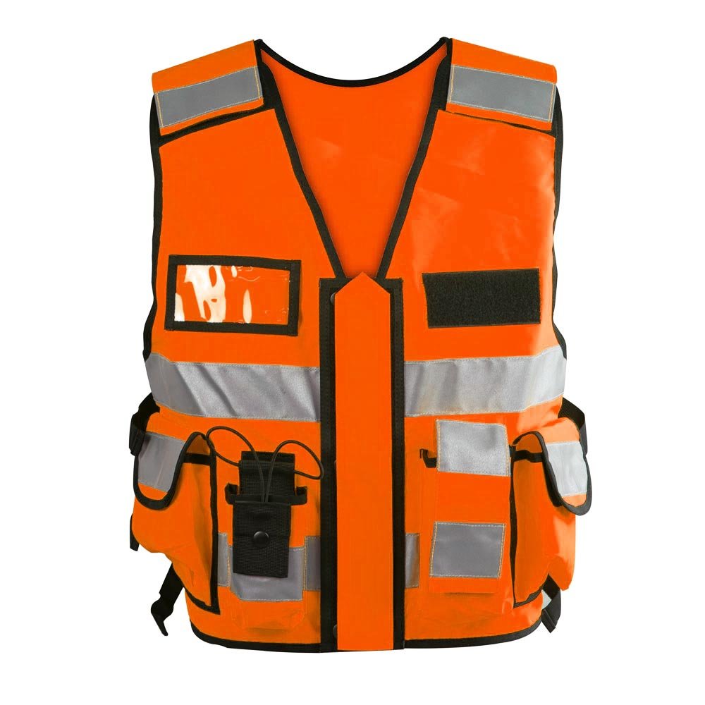 orange,mit Werbung XL 12 x Warnweste mit Reflektorstreifen 