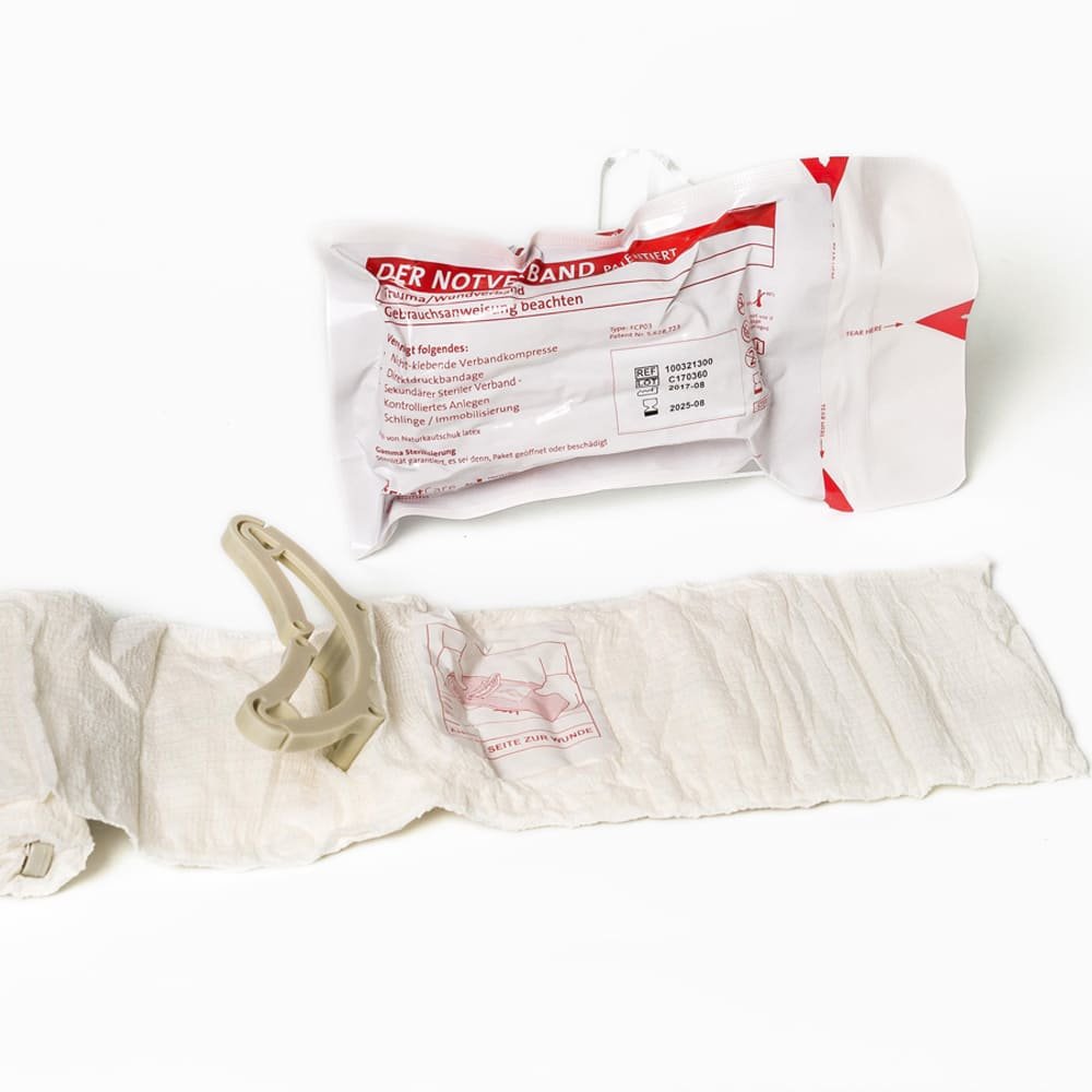 Emergency Bandage Zivil Weiß 4,5m x 10cm