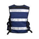 Einsatz-Warnweste Sicherheitsweste Reflektierend Navy Blau M-XL