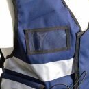 Einsatz-Warnweste Sicherheitsweste Reflektierend Navy Blau M-XL