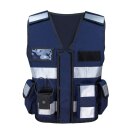Einsatz-Warnweste Sicherheitsweste Reflektierend Navy Blau 2XL-4XL
