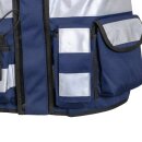 Einsatz-Warnweste Sicherheitsweste Reflektierend Navy Blau 2XL-4XL