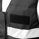 Einsatz-Warnweste Sicherheitsweste Reflektierend Schwarz M-XL