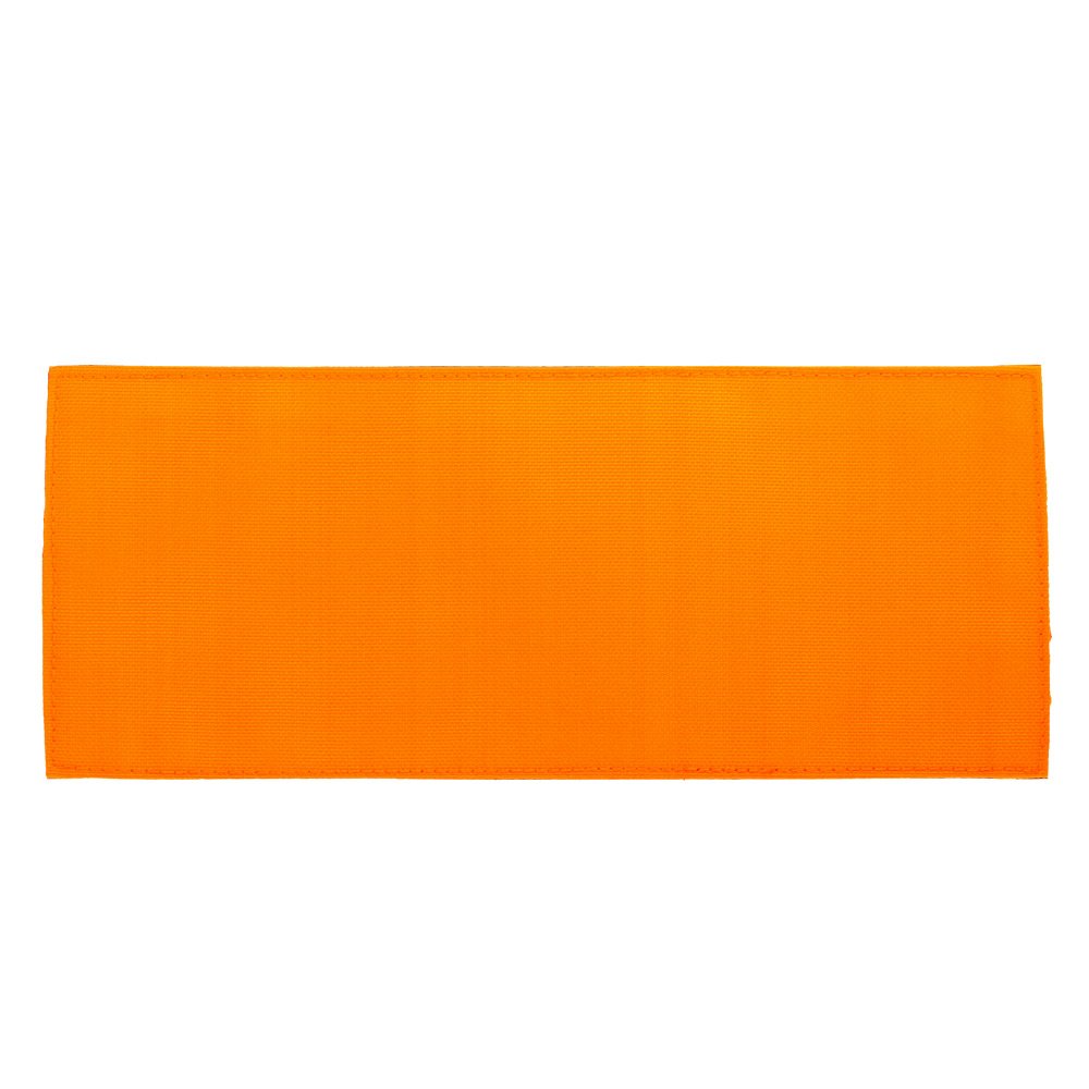 Patch fr Einsatz-Warnweste orange rcken Schriftzug nach Wunsch