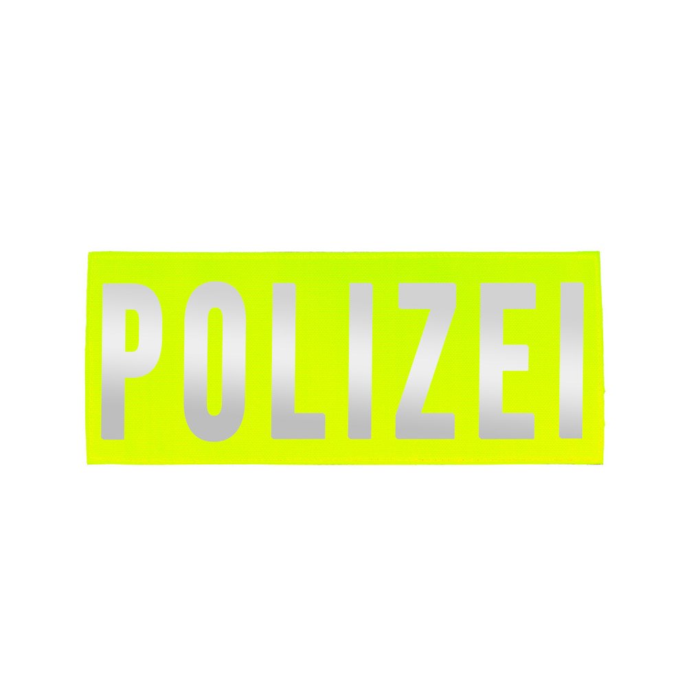 Brustpatch fr Einsatz-Warnweste gelb Polizei