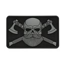 M-Tac 3D PVC Patch Bearded Skull Black/Grey