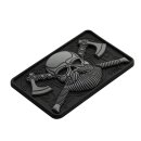 M-Tac Bearded Skull 3D PVC Patch  Black/Grey