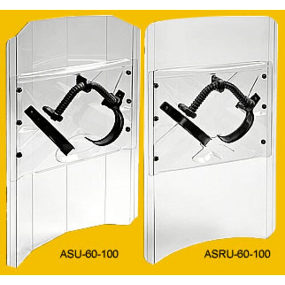 Einhandschutzschild ASU - ASRU 60 Schutzschild mit Kreuzarmauflage