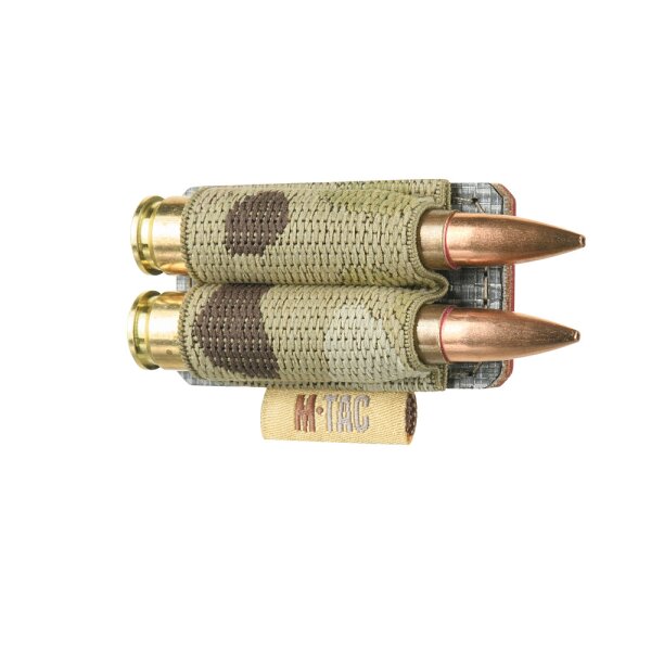 M-Tac Patronenhalter mit Klettverschluss Für 2 Patronen 308  Multicam