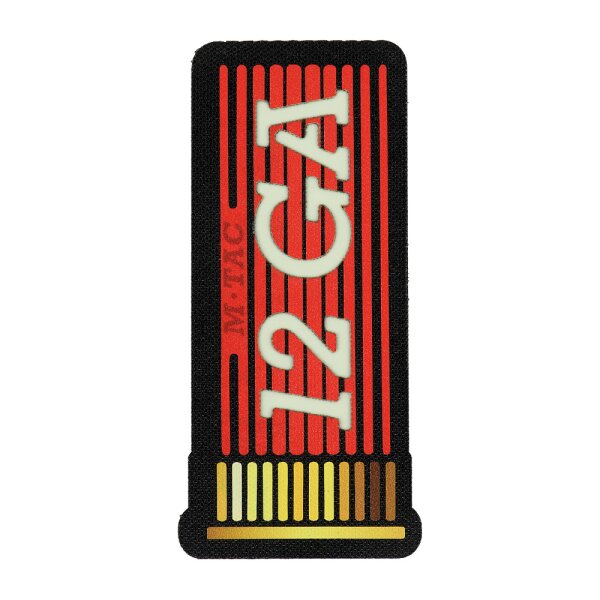 M-Tac Aufnaher 12GA AMMO  Black/GID