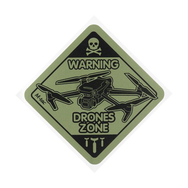 M-Tac Aufkleber Drohnen Zone Small Ranger Green  Ranger Green