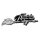M-Tac Aufkleber Battle Witch Broom Large Reflective  Black