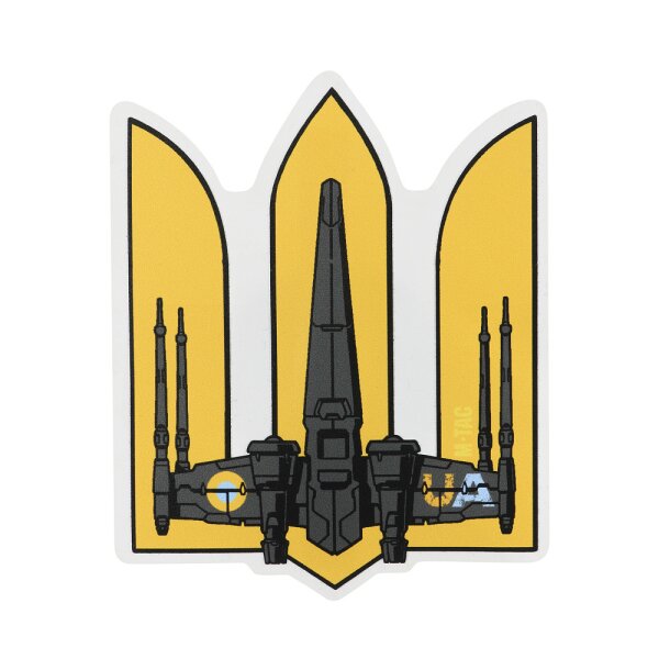 M-Tac Aufkleber Trident UA-Wing Large  Yellow