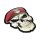 M-Tac patch skull in beret Poland (Airborne forces)  Dark Burgundy