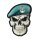 M-Tac patch skull in beret Poland (Land Forces)  Green