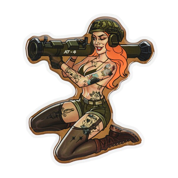 M-Tac Aufkleber Tactical girl #10 AT4 Tattoo  Color