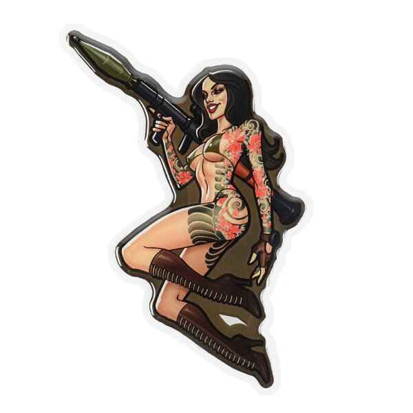 M-Tac Aufkleber Tactical girl #9 RPG Yakuza  Color