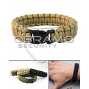 Survival Armband Coyote 15mm XL