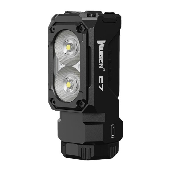 Wuben E7 Stirnlampe 1800 Lumen Schwarz 6500k E7 ohne Zubehör
