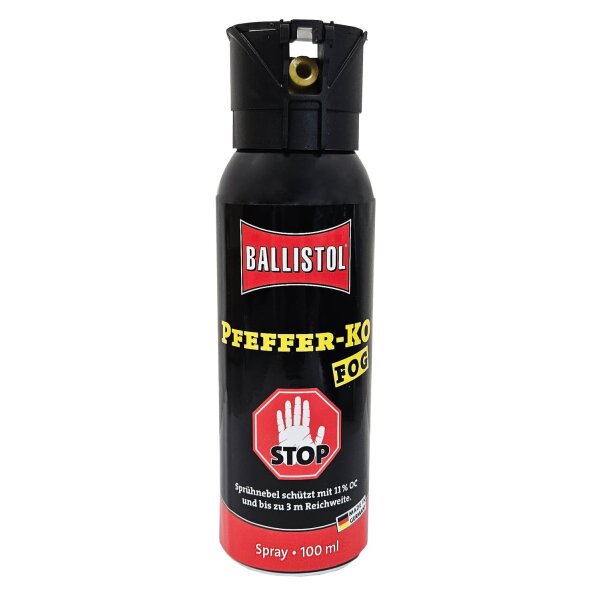Ballistol Pfefferspray KO Fog 100ml Nebel Behördenkappe